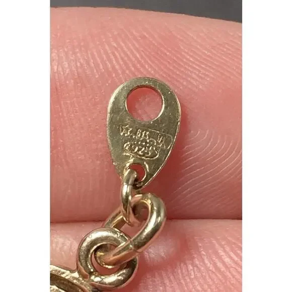 Vintage 1970’s Gold Plated .925 Sterling Silver Ankh Pendant Cross Italy Enamel - Picture 12 of 14